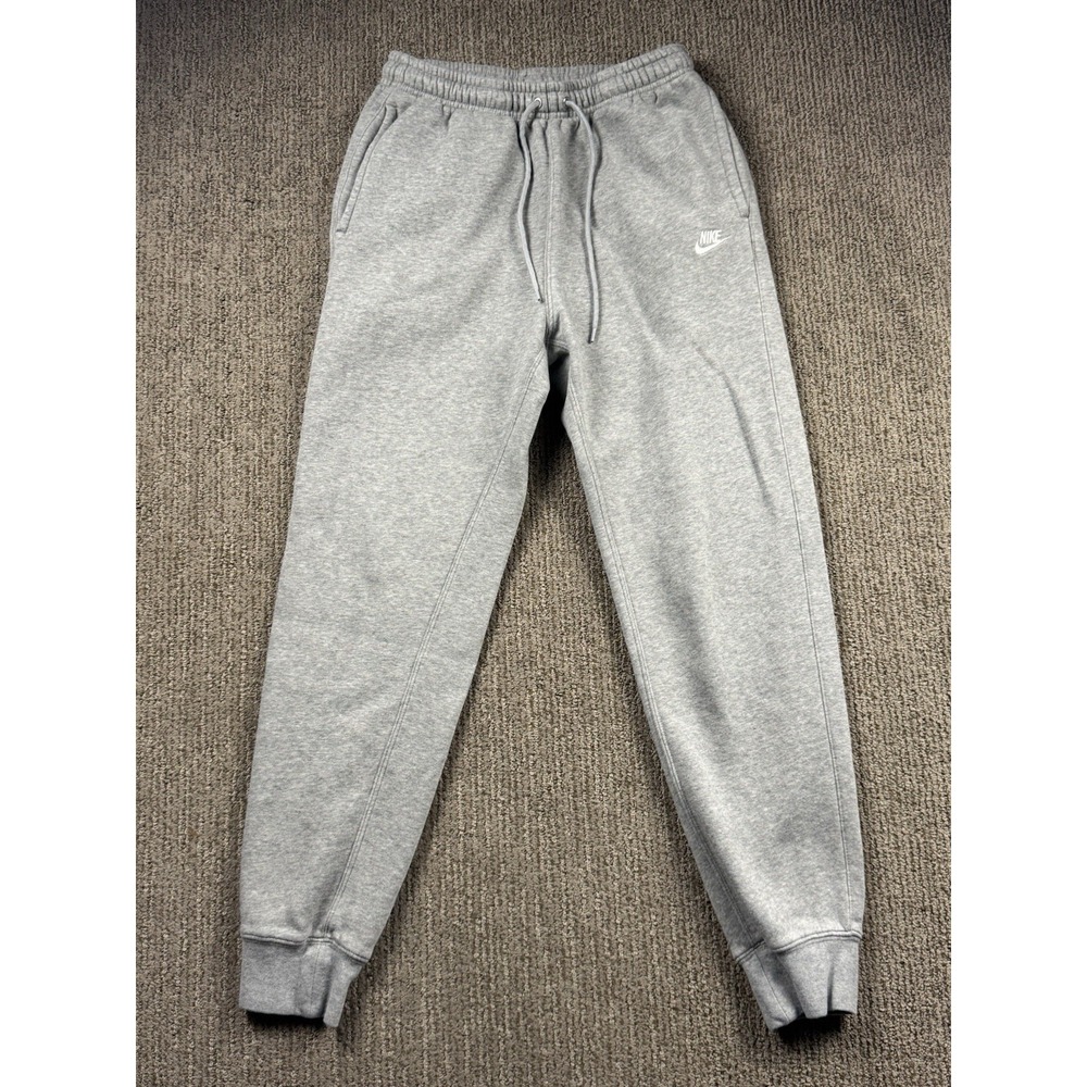 Nike Mens S Sportswear Club Fleece Jogger Pants Sweatpants Pockets Grey